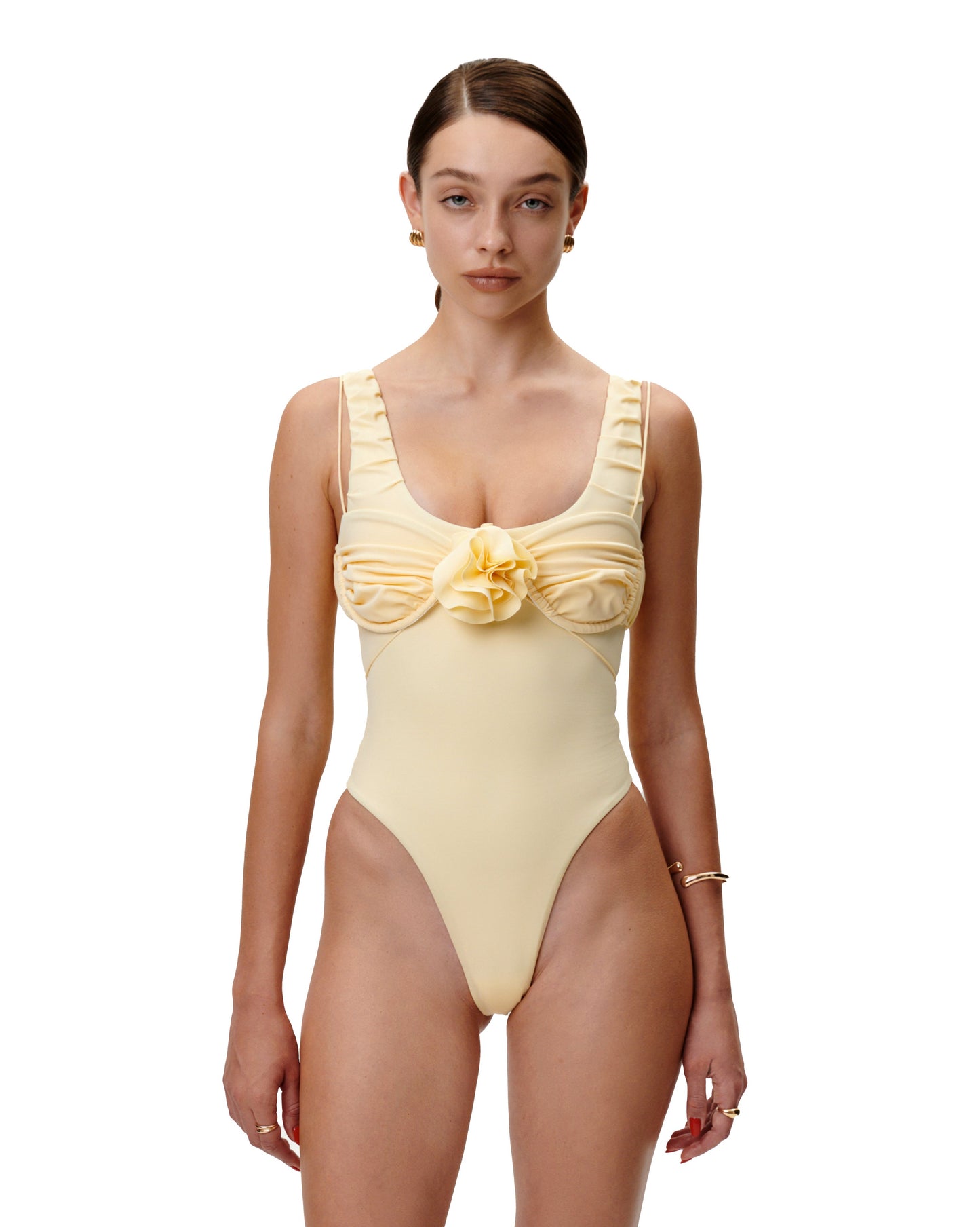 CAMELIA BUTTER YELLOW FLOWER