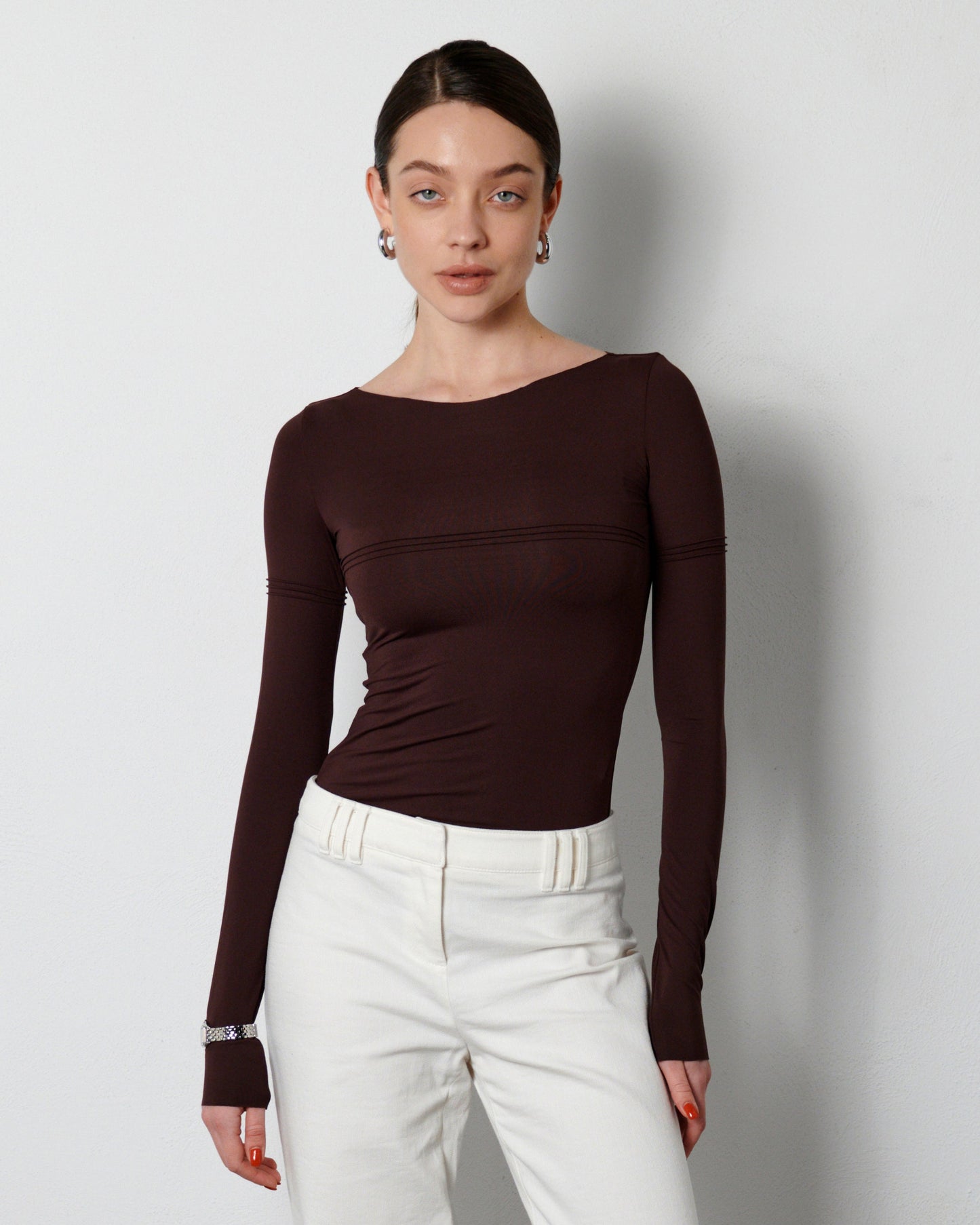 DAISY longsleeve plum