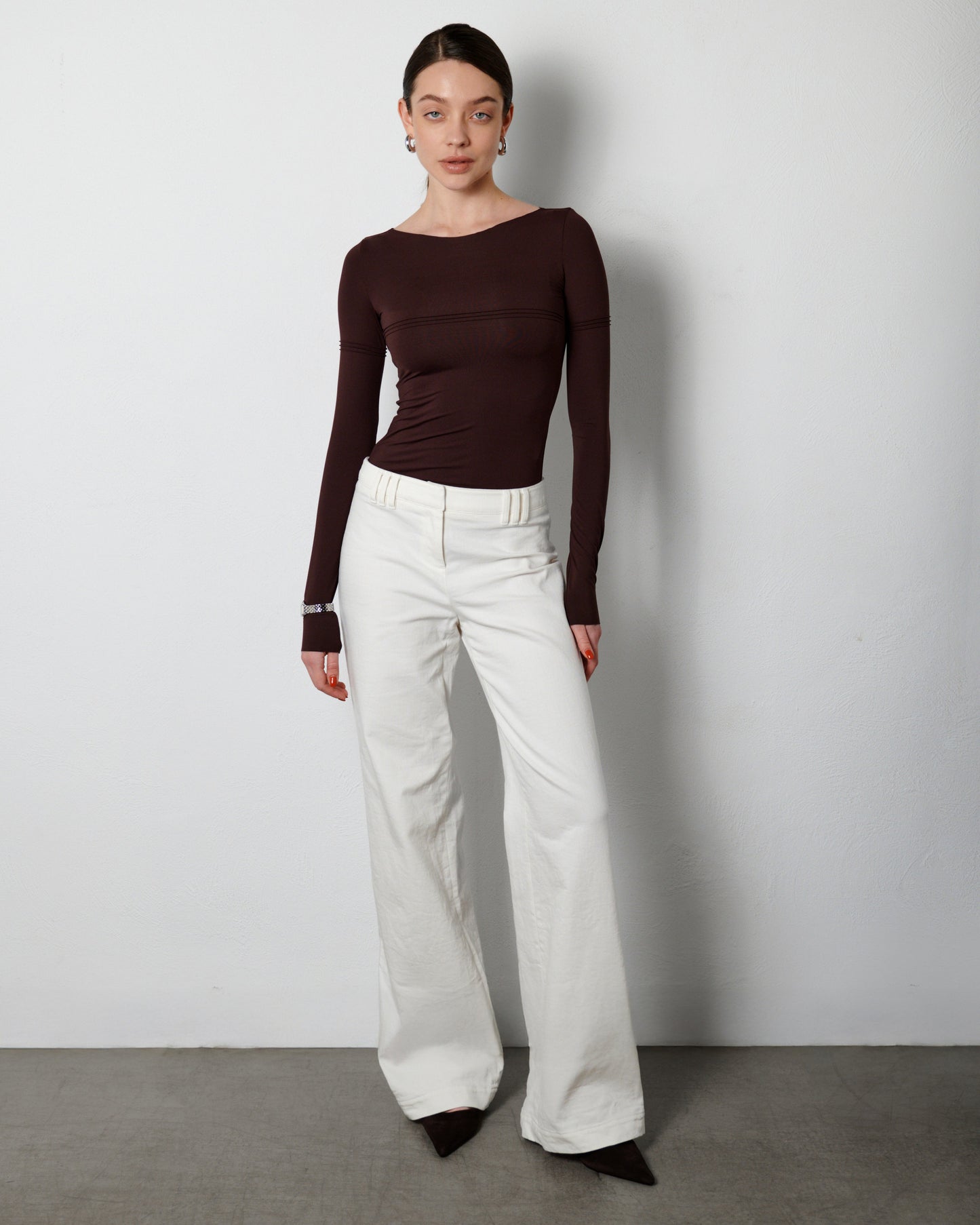 DAISY longsleeve plum