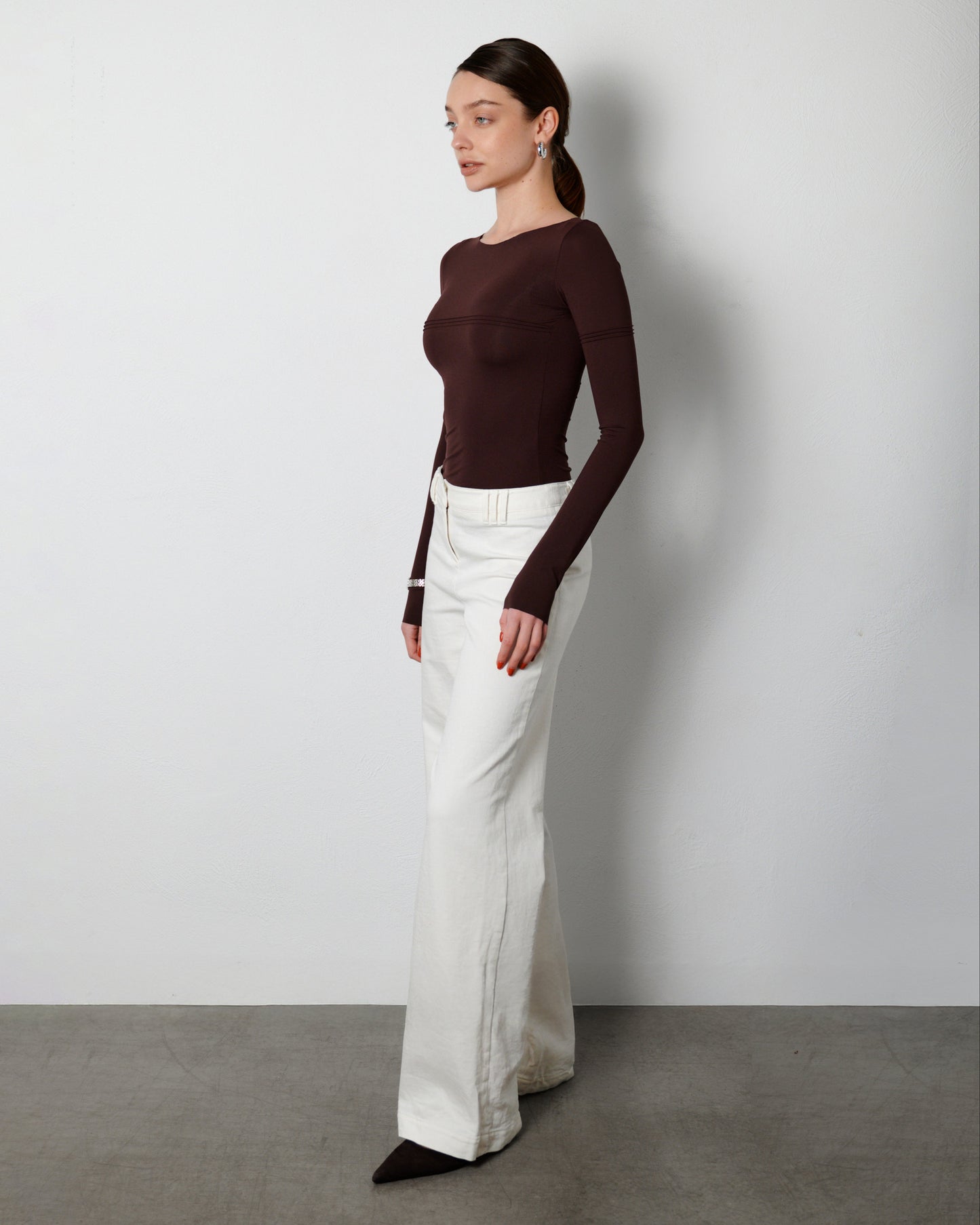 DAISY longsleeve plum