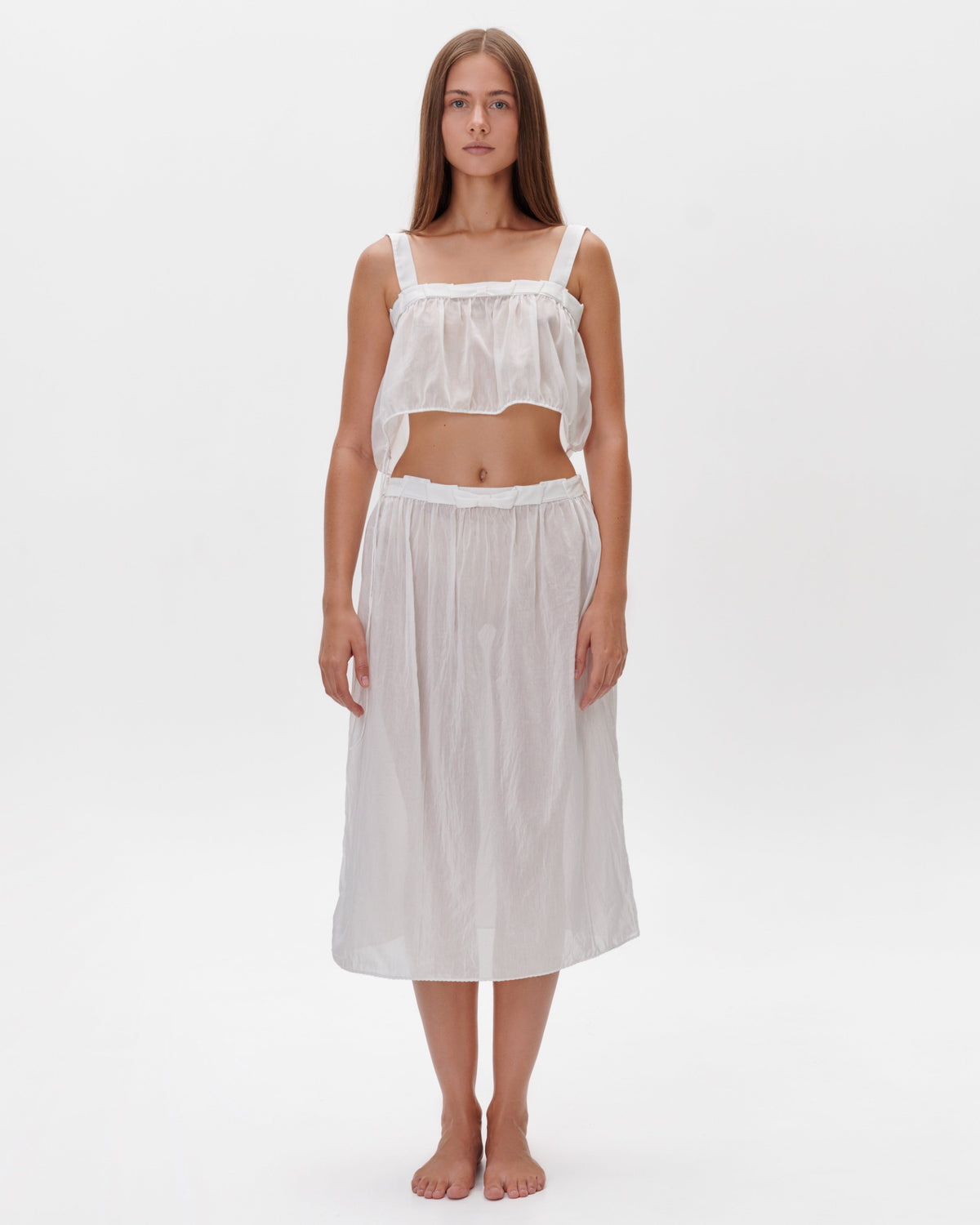 OLIVIA top in white